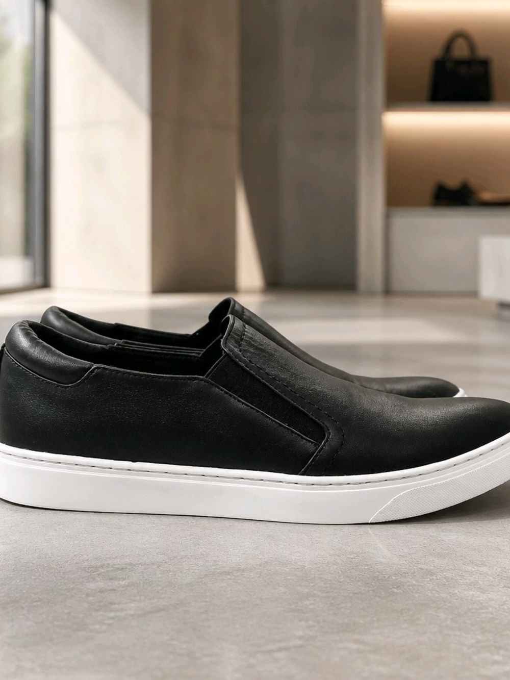 Kenneth Cole Women's Slip-On Leather Sneakers - Size 10